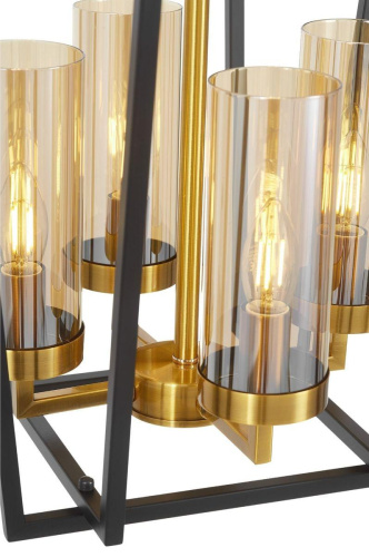 Подвесная люстра Lumina Deco Afres LDP 1246-4 BK+MD Подвесная люстра Lumina Deco Afres LDP 1246-4 BK+MD