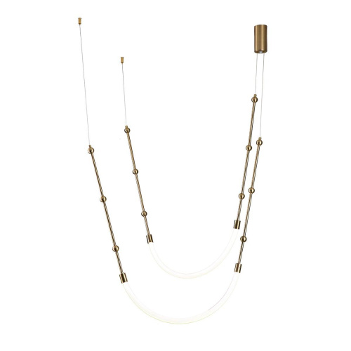 Подвесной светодиодный светильник Indigo Corda 14010/2P Brass V000063L Подвесной светодиодный светильник Indigo Corda 14010/2P Brass V000063L