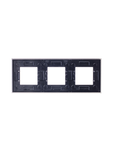 Рамка 3-постовая ABB Zenit стекло брызги шампанского 2CLA227300N3901