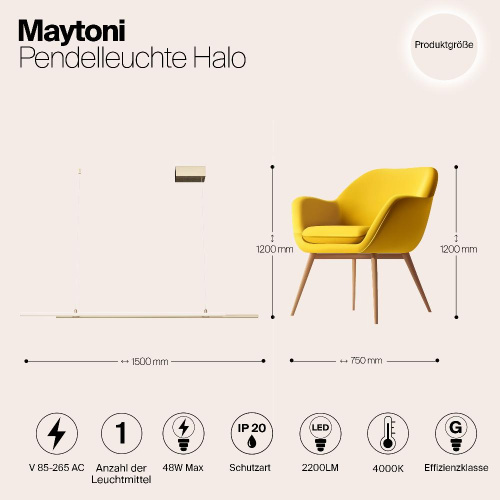 Подвесной светильник Maytoni MOD005PL-L36BSK Подвесной светильник Maytoni MOD005PL-L36BSK