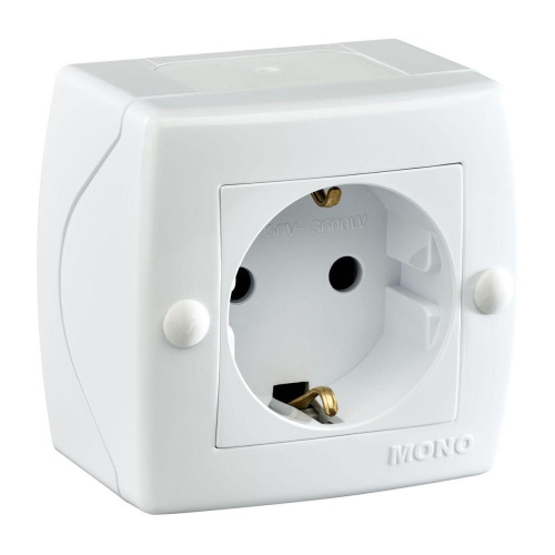 Розетка 2К+З Mono Electric Octans IP20 16A 250V винтовое подключение белый 104-010107-117 Розетка 2К+З Mono Electric Octans IP20 16A 250V винтовое подключение белый 104-010107-117