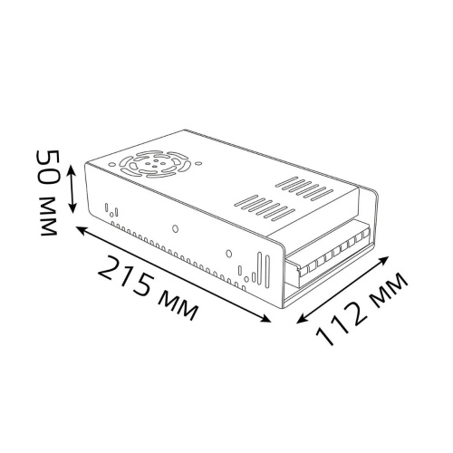 Блок питания Gauss 360W 24V IP20 202002400 Блок питания Gauss 360W 24V IP20 202002400