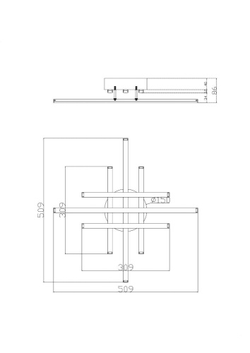 Потолочный светильник Freya FR6024CL-L42B Потолочный светильник Freya FR6024CL-L42B