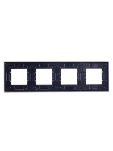 Рамка 4-постовая ABB Zenit стекло брызги шампанского 2CLA227400N3901 Рамка 4-постовая ABB Zenit стекло брызги шампанского 2CLA227400N3901