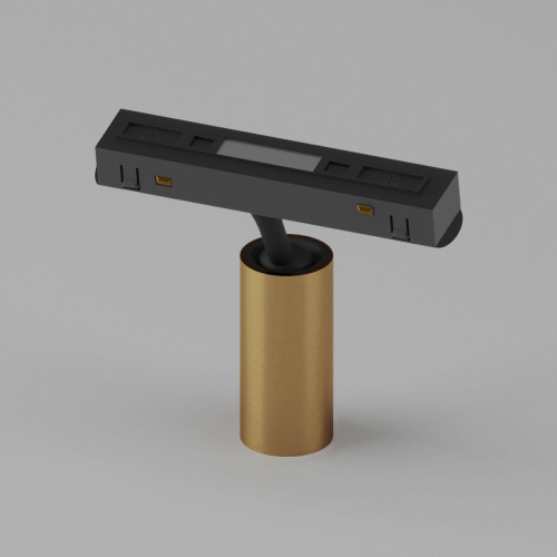 Трековый светодиодный светильник Elektrostandard Slim Magnetic Dim Cantors 85071/01 латунь a063531 Трековый светодиодный светильник Elektrostandard Slim Magnetic Dim Cantors 85071/01 латунь a063531
