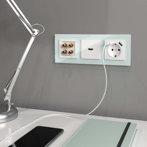 Акустическая розетка Werkel белая W1185001 4690389155536 Акустическая розетка Werkel белая W1185001 4690389155536