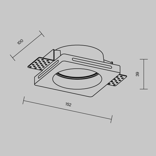 Встраиваемый светильник Technical DL002-GU10-01-W Встраиваемый светильник Technical DL002-GU10-01-W