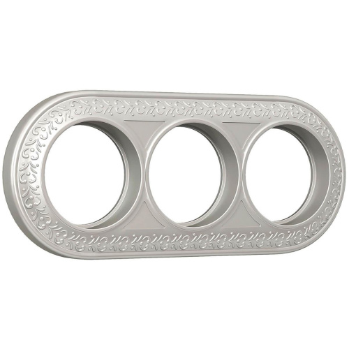 Рамка Werkel Antik Runda на 3 поста жемчужный WL70-frame-03 4690389106552 Рамка Werkel Antik Runda на 3 поста жемчужный WL70-frame-03 4690389106552