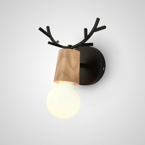 Бра С Рожками Deer A Wood/Black By Imperiumloft Бра С Рожками Deer A Wood/Black By Imperiumloft