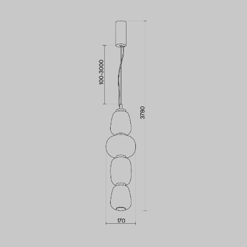 Подвесной светильник Maytoni MOD267PL-L32CH3K Подвесной светильник Maytoni MOD267PL-L32CH3K