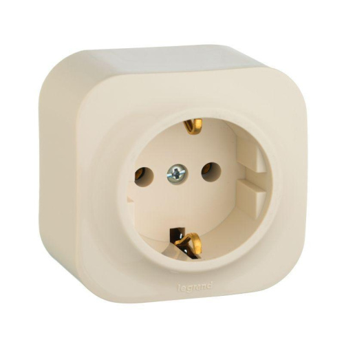 Розетка 2К+З Legrand Quteo 16A 250V с/з слоновая кость 782241 Розетка 2К+З Legrand Quteo 16A 250V с/з слоновая кость 782241