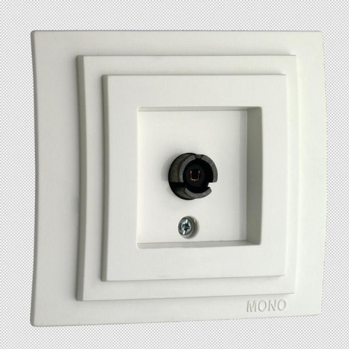 Розетка TV концевая Mono Electric Larissa экран белый 103-191905-138 Розетка TV концевая Mono Electric Larissa экран белый 103-191905-138