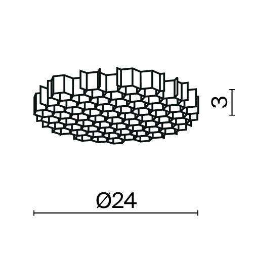 Комплектующие для светильника Technical HoneyComb-D24 Комплектующие для светильника Technical HoneyComb-D24