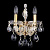 Бра Crystal Lux Isabel AP2 Gold/Transparent