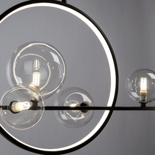 Подвесная светодиодная люстра Arte Lamp Saturn A7791SP-59BK Подвесная светодиодная люстра Arte Lamp Saturn A7791SP-59BK