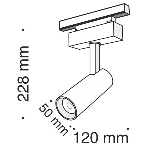Трековый светодиодный светильник для магнитного шинопровода Maytoni Track Lamps TR019-2-10W3K-B Трековый светодиодный светильник для магнитного шинопровода Maytoni Track Lamps TR019-2-10W3K-B