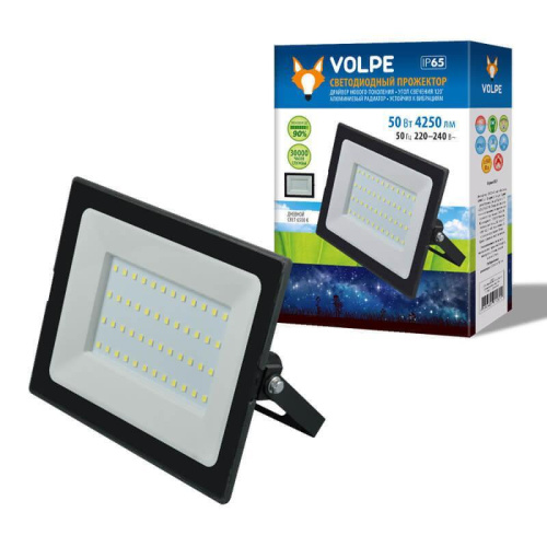 Прожектор светодиодный Volpe ULF-Q513 50W/6500K IP65 220-240В Black UL-00004342 Прожектор светодиодный Volpe ULF-Q513 50W/6500K IP65 220-240В Black UL-00004342