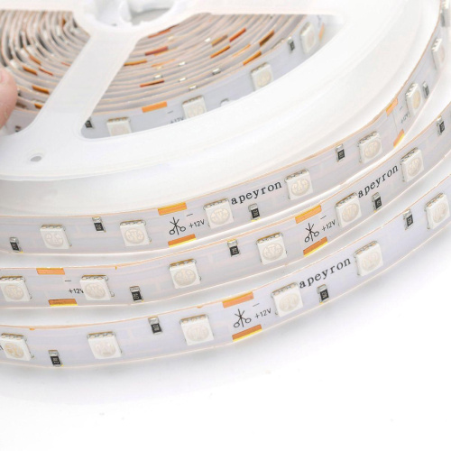 Светодиодная лента Apeyron 14,4W/m 60LED/m 5050SMD красный 5M 48BL Светодиодная лента Apeyron 14,4W/m 60LED/m 5050SMD красный 5M 48BL