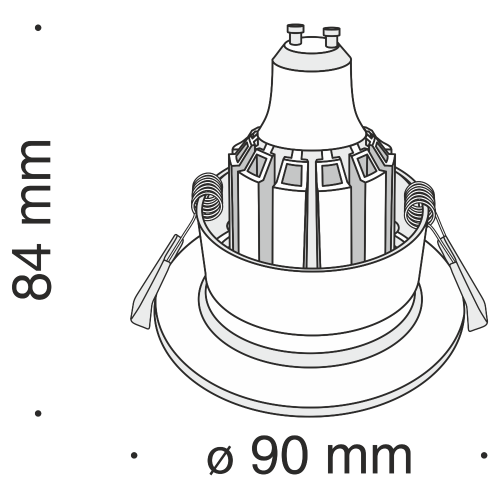 Встраиваемый светильник Maytoni Barret DL041-01RG