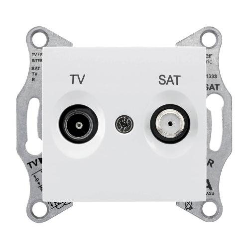 Розетка TV/SAT оконечная Schneider Electric Sedna 1dB SDN3401621 Розетка TV/SAT оконечная Schneider Electric Sedna 1dB SDN3401621