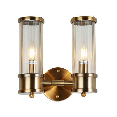 Настенный светильник Claridges 2C brass Настенный светильник Claridges 2C brass