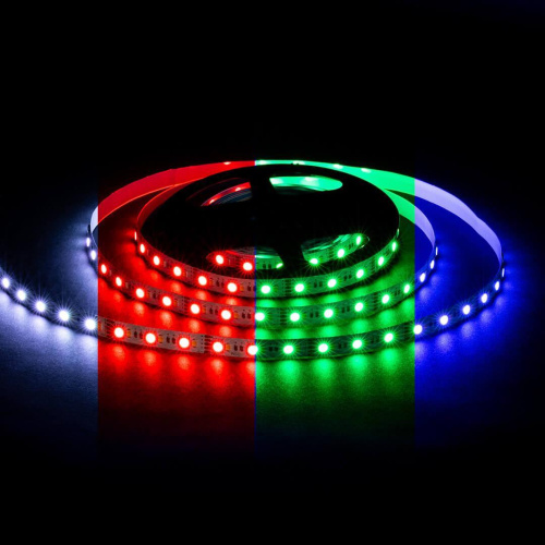 Светодиодная лента OGM 10W/m 120LED/m 5050+2835SMD RGB+холодный 5M LSE-272 Светодиодная лента OGM 10W/m 120LED/m 5050+2835SMD RGB+холодный 5M LSE-272