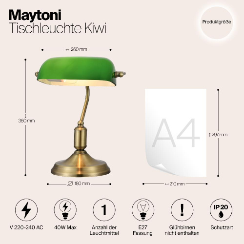 Настольная лампа Maytoni Kiwi Z153-TL-01-BS Настольная лампа Maytoni Kiwi Z153-TL-01-BS
