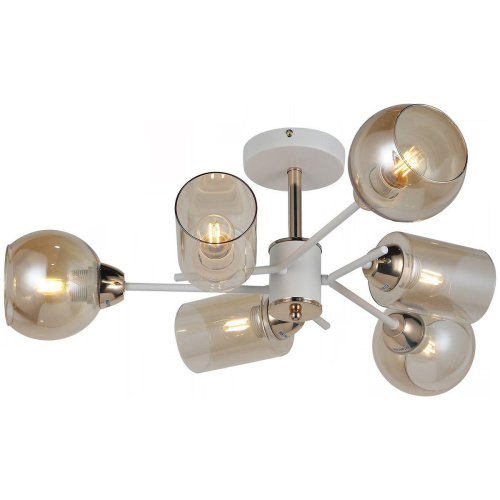 Потолочная люстра Illumico IL8243-6COU-79 WH GD Потолочная люстра Illumico IL8243-6COU-79 WH GD
