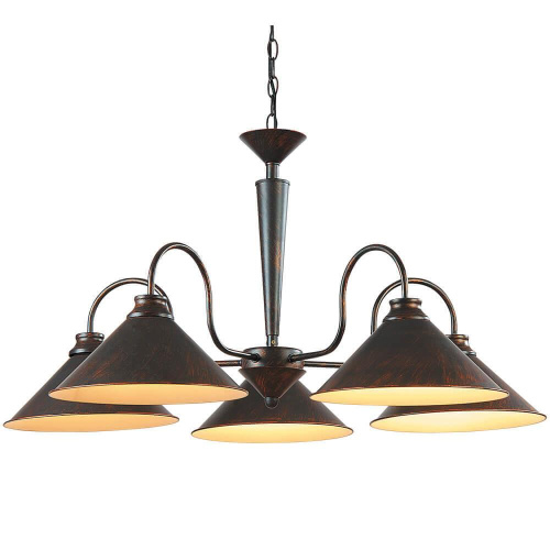 Подвесная люстра Arte Lamp Cone A9330LM-5BR Подвесная люстра Arte Lamp Cone A9330LM-5BR