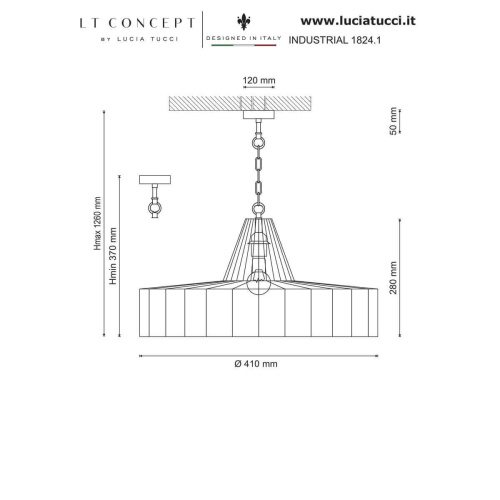 Подвесной светильник Lucia Tucci Industrial 1824.1 Подвесной светильник Lucia Tucci Industrial 1824.1
