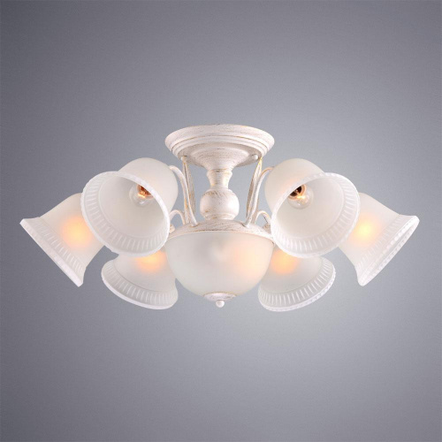 Потолочная люстра Arte Lamp Campanula A6306PL-8WG Потолочная люстра Arte Lamp Campanula A6306PL-8WG