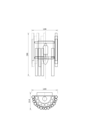 Настенный светильник Maytoni Coliseo MOD135WL-01BS