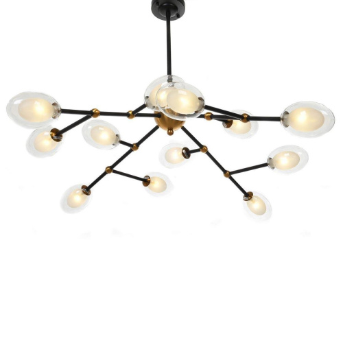 Подвесная люстра Lumina Deco Crocus LDP 7002-12 BK+MD Подвесная люстра Lumina Deco Crocus LDP 7002-12 BK+MD