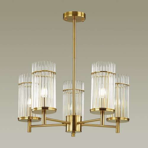 Подвесная люстра Odeon Light Midcent Formia 4809/5 Подвесная люстра Odeon Light Midcent Formia 4809/5