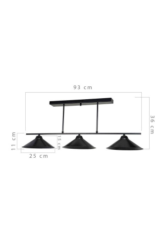 Подвесная люстра Toplight Lilian TL1611H-03BK