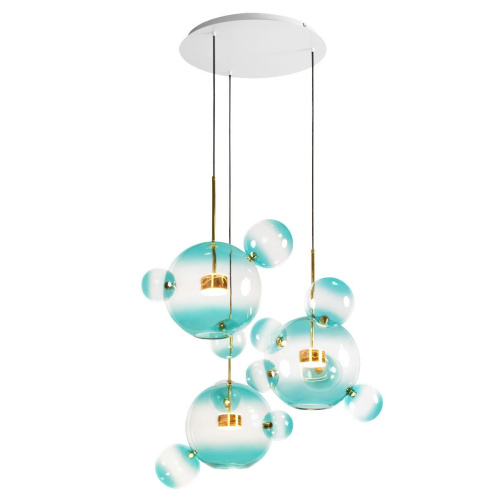 Подвесная светодиодная люстра Loft IT Bolle 2027-D3 Blue Подвесная светодиодная люстра Loft IT Bolle 2027-D3 Blue