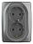 Розетка ЭРА 12 2x2P E Schuko 16A 250V 12-2106-12 Б0031234