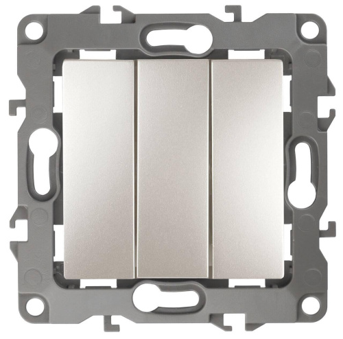 Выключатель трехклавишный ЭРА 12 10AX 250V 12-1107-15 Б0019302 Выключатель трехклавишный ЭРА 12 10AX 250V 12-1107-15 Б0019302