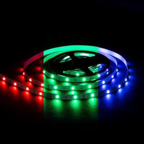 Светодиодная лента OGM 7,2W/m 30LED/m 5050SMD разноцветный (RGB) 5M LSE-280 Светодиодная лента OGM 7,2W/m 30LED/m 5050SMD разноцветный (RGB) 5M LSE-280