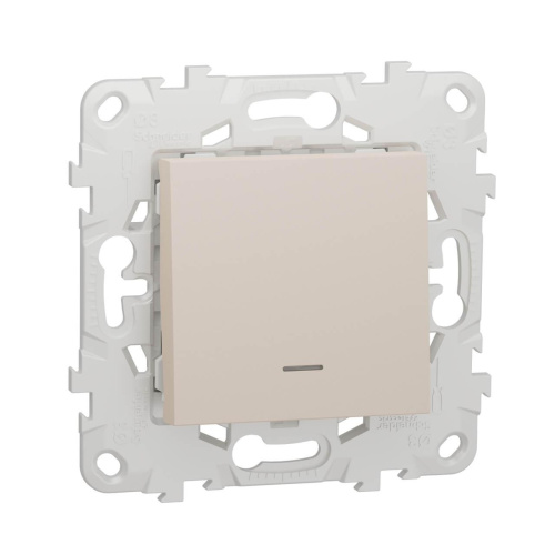 Переключатель одноклавишный с подсветкой Schneider Electric Unica New NU520344N Переключатель одноклавишный с подсветкой Schneider Electric Unica New NU520344N