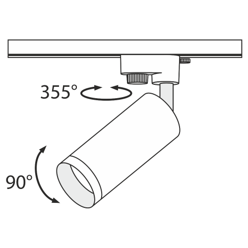 Трековый светильник Maytoni Track TR004-1-GU10-B Трековый светильник Maytoni Track TR004-1-GU10-B