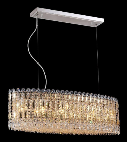 Подвесной светильник Crystal Lux Lirica SP10 L900 Chrome/Gold-Transparent Подвесной светильник Crystal Lux Lirica SP10 L900 Chrome/Gold-Transparent