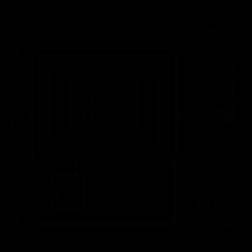 Прожектор светодиодный Gauss Elementary 50W 6500К 628511350