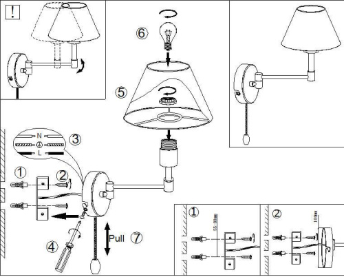 Бра Odeon Light Gemena 2480/1W Бра Odeon Light Gemena 2480/1W
