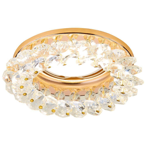 Встраиваемый светильник Ambrella light Crystal K206 CL/G Встраиваемый светильник Ambrella light Crystal K206 CL/G