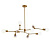 Подвесная люстра Italline Vega SP 6228/9 brass