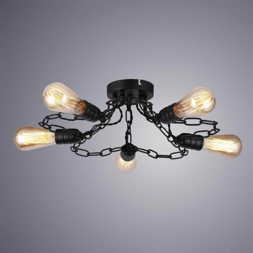 Потолочная люстра Arte Lamp A9344PL-5BK Потолочная люстра Arte Lamp A9344PL-5BK