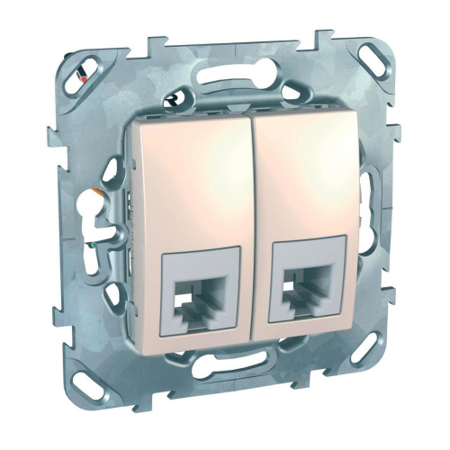 Розетка телефонная 2xRJ11 Schneider Electric Unica MGU5.9090.25ZD Розетка телефонная 2xRJ11 Schneider Electric Unica MGU5.9090.25ZD
