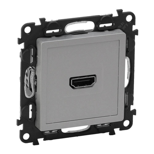 Розетка HDMI Legrand Valena Life алюминий 753371 Розетка HDMI Legrand Valena Life алюминий 753371
