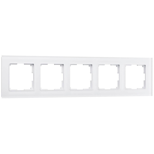 Рамка на 5 постов Werkel Favorit белый матовый W0051105 4690389160103 Рамка на 5 постов Werkel Favorit белый матовый W0051105 4690389160103